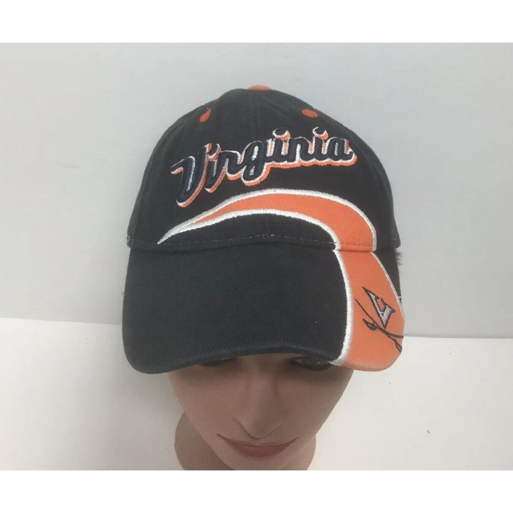 NCAA University of Virginia Cavaliers Hat StrapBack Black Orange Youth‎ Cap